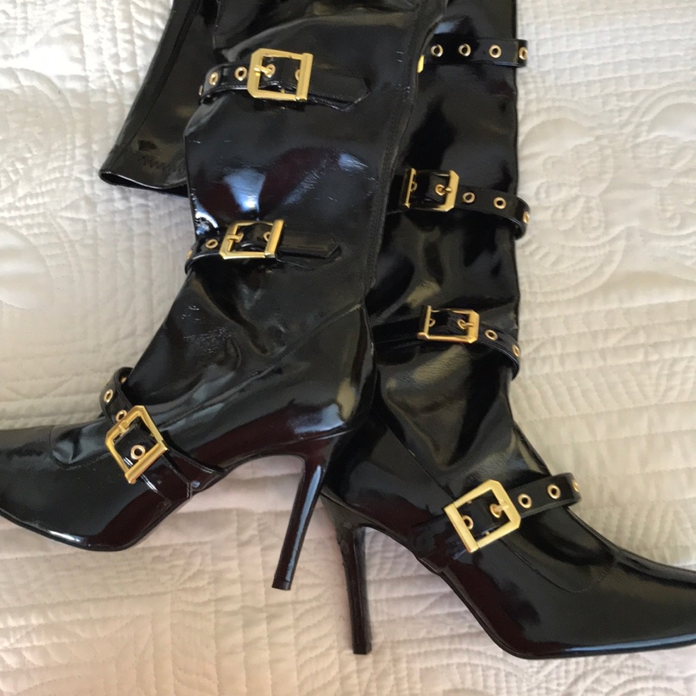 Colin Stuart Black Over the Knees Boots